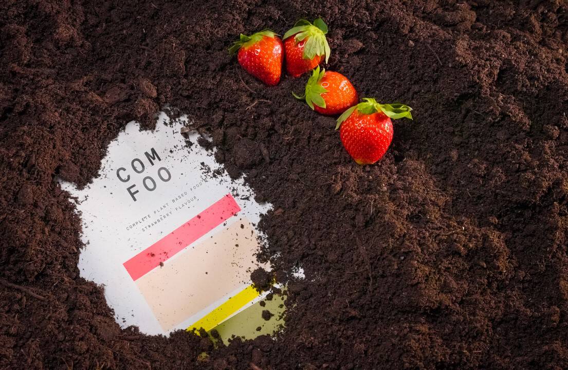 ComFoo jordgubb – svensktillverkad komplett måltidsersättning
